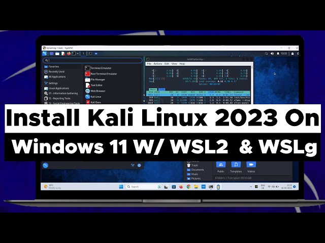 Install Kali Linux 2023 With GUI On Windows 11 (WSL2 / WSLg )
