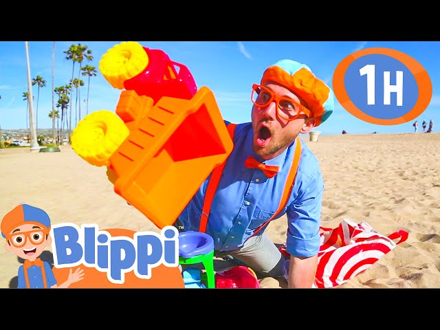 Learn Colors & Counting at a Beach | Blippi Full Episodes | Blippi Toys: Educational Videos for Kids