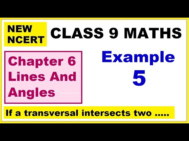 Class 9 Maths | Chapter 6 | Example 5 | Lines And Angles | NEW NCERT | Ranveer Maths 9