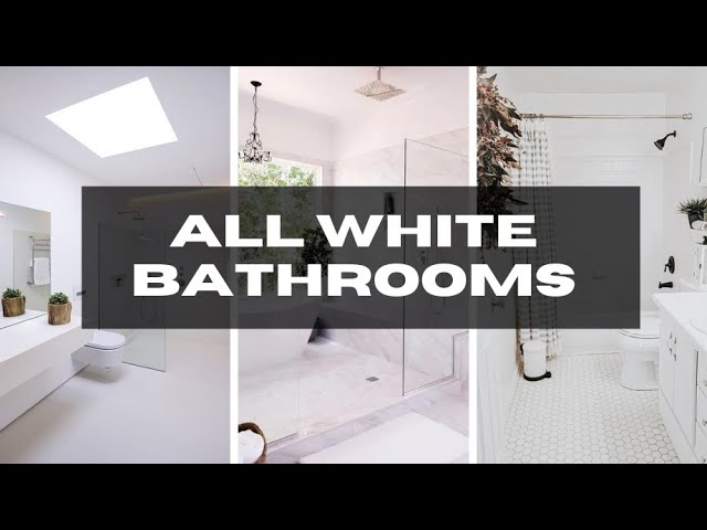 Clean, Luxurious White Bathrooms | And Then There Was Style