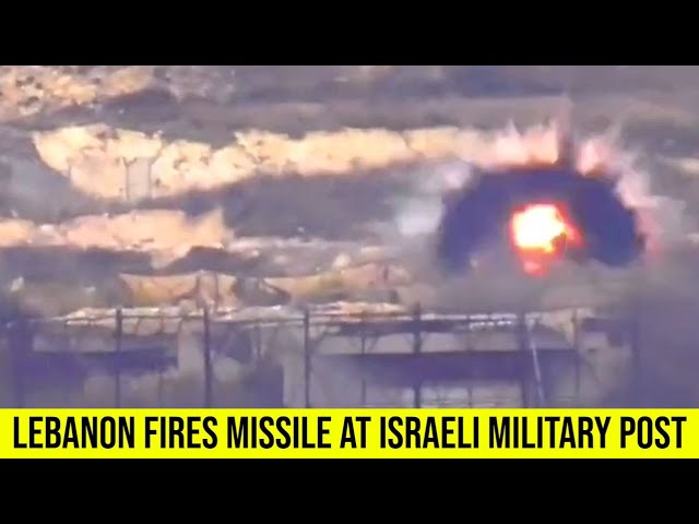 Lebanon fires Anti-tank guided missile to the Israeli military post.
