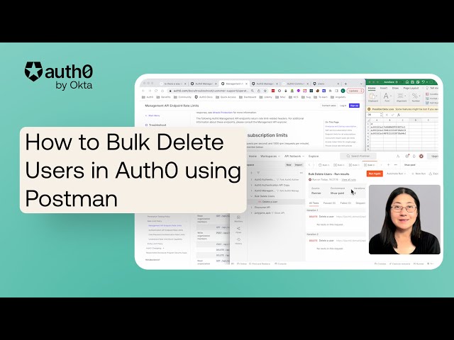 How to Bulk Delete Users in Auth0 Using Postman -- Auth0 Support