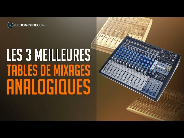 🔴 TOP 3 : MEILLEURE TABLE DE MIXAGE ANALOGIQUE 2023❓( COMPARATIF & TEST )