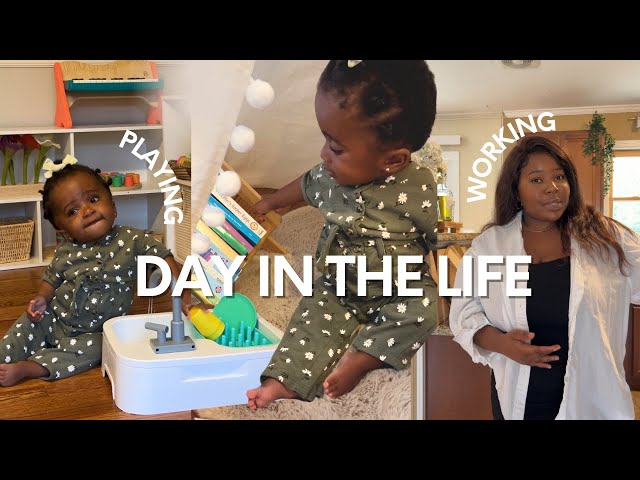 A DAY IN THE LIFE WITH A 2 YEAR OLD | cooking + new hair + influencer work + cloth diapers update