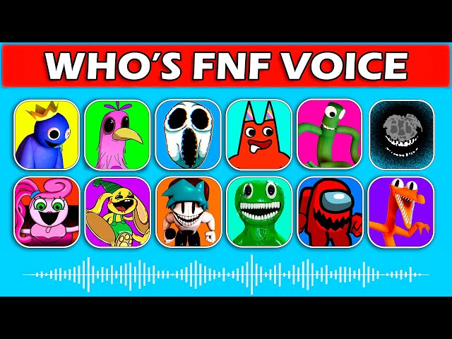 FNF - Guess Character by Their VOICE | BanBan, Rush, Opila Bird, Mommy Long Legs, Imposter...