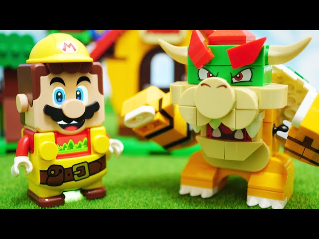 LEGO Super Mario「Power-Up Pack Builder Mario」レゴ スーパーマリオ  | パワーアップ ビルダーマリオ パック stop motion anime