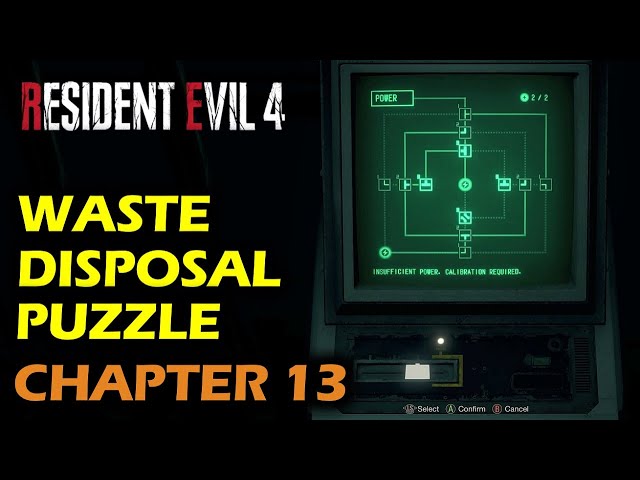 Waste Disposal: Electronic Lock Power Puzzle | Resident Evil 4 Remake