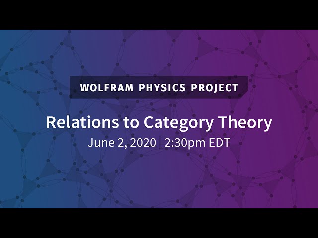 Wolfram Physics Project: Relations to Category Theory
