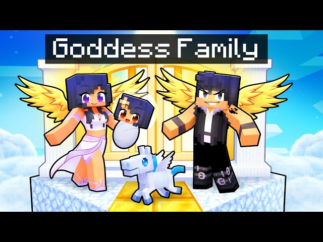Having a GODDESS FAMILY  in Minecraft!