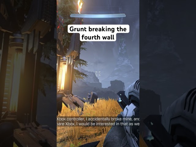 Grunt breaking the fourth wall