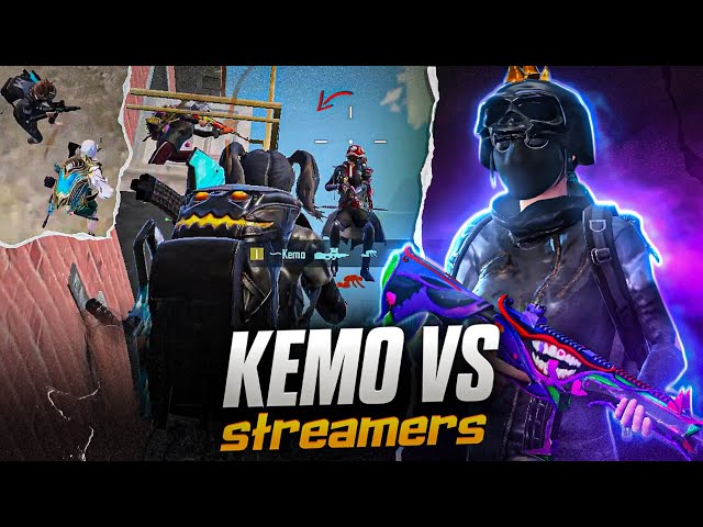 KEMO vs Streamer's Unfair Rush: Caught Off Guard! [27 SOLO FINISHES] | BGMI 🔱