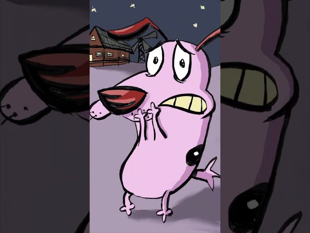 Drawing Courage The Cowardly Dog