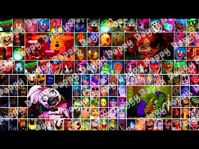 All New JUMPSCARE CHARACTOR & ANIMATRONICS  | FNAF Security Breach VS Poppy Playtime 1, 2, 3