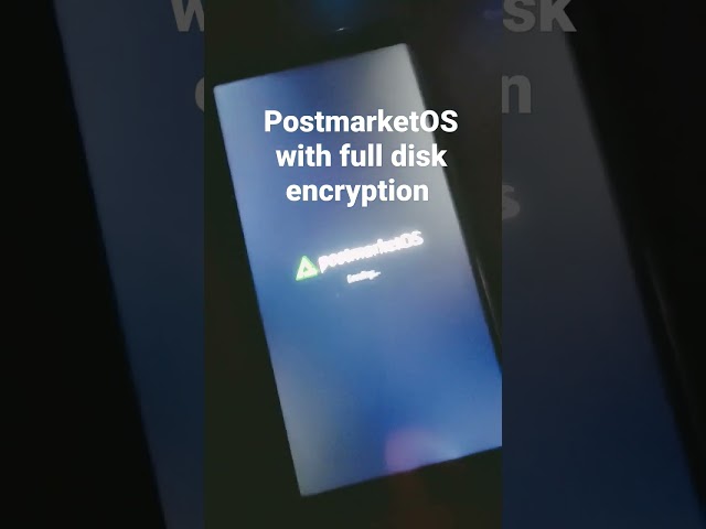 Pinephone With FULL disk encryption!! #shorts