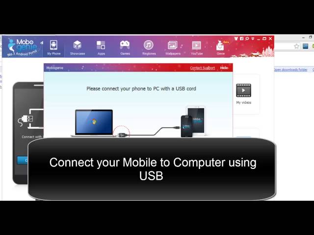 How to connect your android Mobile to PC?