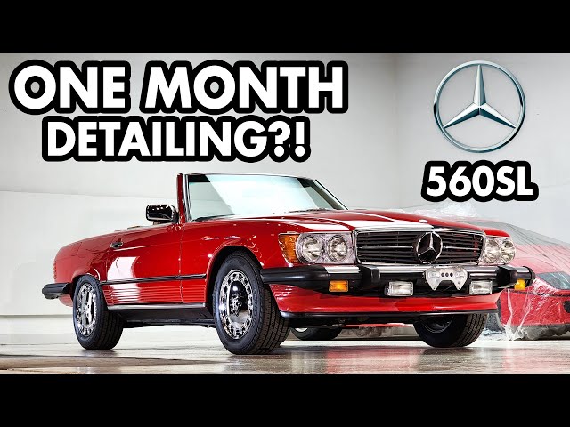 Classic Mercedes 560SL R107 // MONTH LONG Restoration Detailing