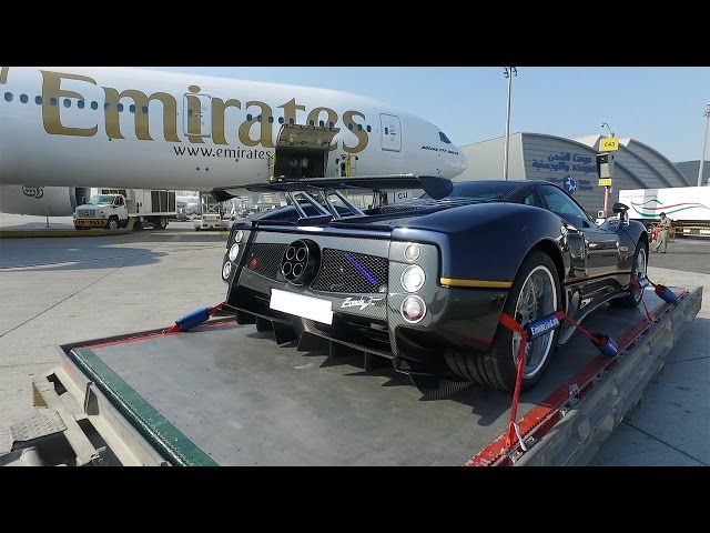 Flying A Pagani Zonda From Dubai To Italy - First Class!