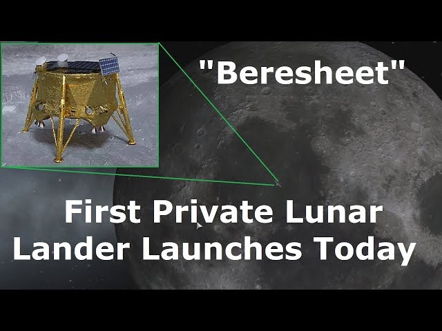 First Privately Funded Lunar Landing Mission - 'Beresheet'
