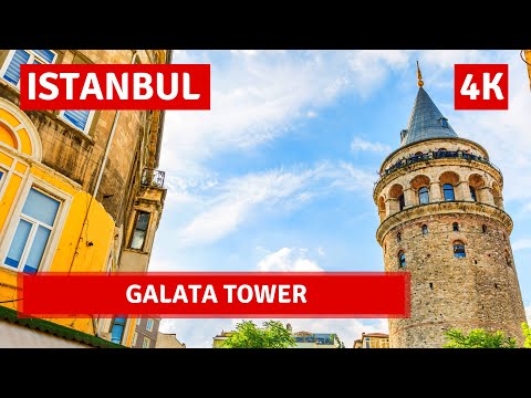 Galata Tower Istanbul 2022 28 November Walking Tour|4k UHD 60fps
