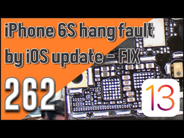 iP6 iOS13 update lock / hang fault recovery with preliminary rebuild