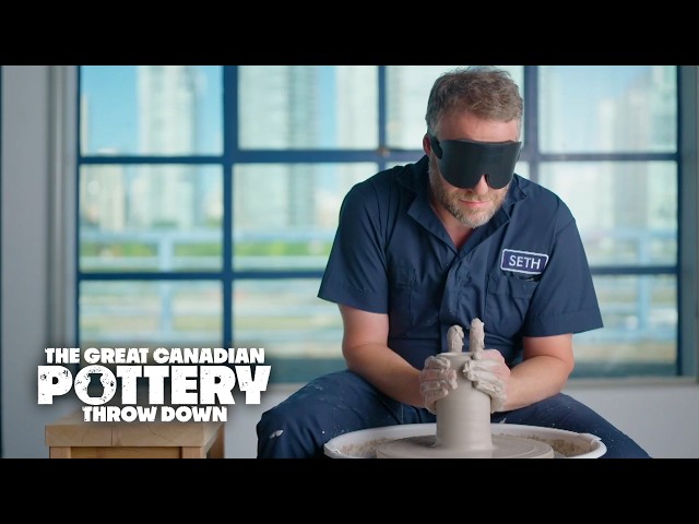 Seth Rogen can make three (nearly) identical pitchers — while blindfolded