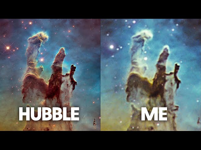 Hubble vs. Amateur Astrophotographer