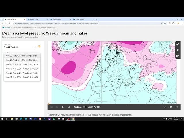 EC 30 Day Weather Forecast For UK & Europe: 22nd April To 20th May 2024