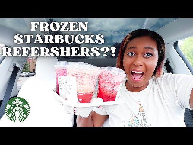 NEW Starbucks Frozen Lemonade Refreshers | Summer Starbucks Drinks 2023