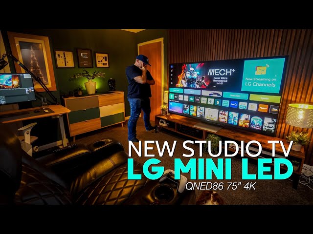 My New Studio 4K 75 inch TV | LG MiniLED QNED86