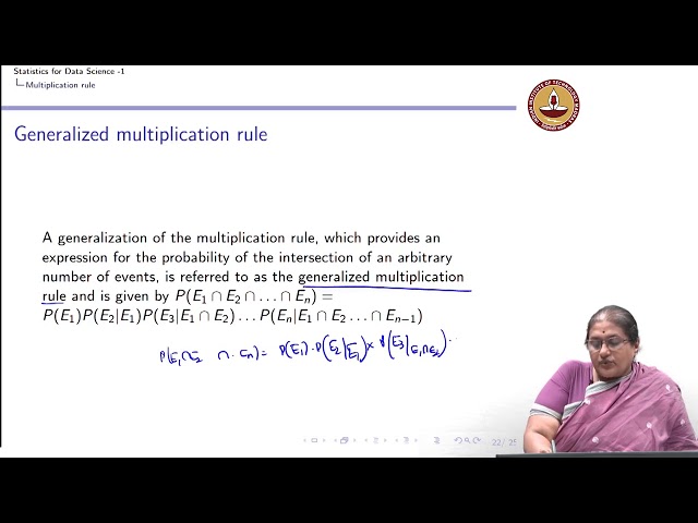 Lecture 7.3 - Conditional Probability - Multiplication rule