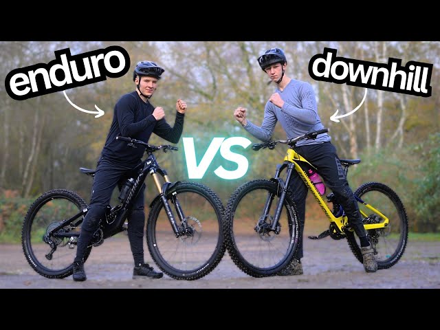 Downhill vs. Enduro World Cup Racers | Can They Keep Up With Each Other?