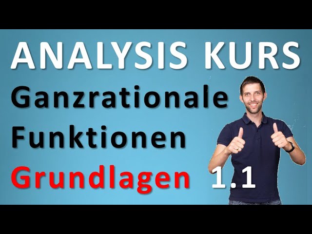 Ganzrationale Funktionen Grundlagen - Analysis Kurs Crashkurs 1.1