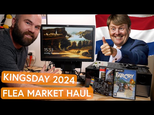 Kingsday Flea Markets Haul 2024! Retro Computer Edition!