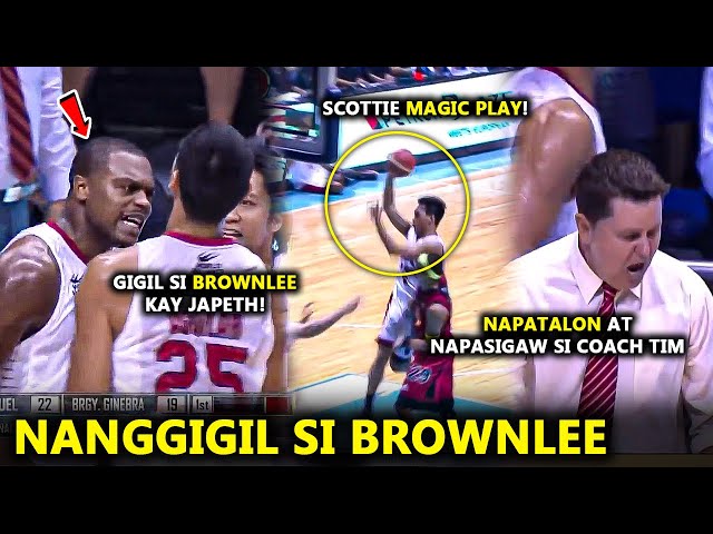 BROWNLEE Nanggigil sa Ginawa ni Japeth | Napatalon at Napasuntok si Coach Tim! | SCOTTIE MAGIC!