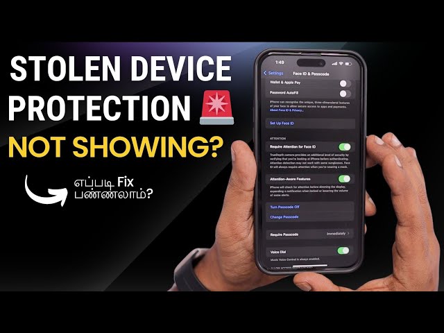 Stolen Device Protection NOT SHOWING on iPhone 🔥 How to Fix?
