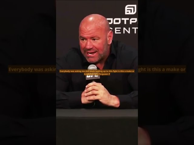 Dana White on Tony Ferguson UFC Future!