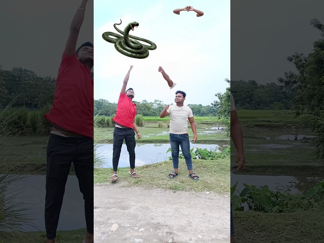 Funny vfx body parts flying vs food and snake magic game two brother video 😂
