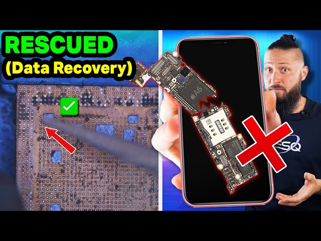 iPhone XR Data Recovery - Broken Logicboard - RESQ Microsoldering Show - How To Recover Data