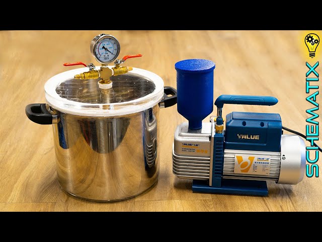 How to build a Vacuum Chamber and Pump II 20mm Acrylic lid cut with xTool P2