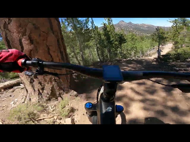 Black Diamond Trail at Lee Canyon Gets rough - Las Vegas Bike Park - Yeti SB 150