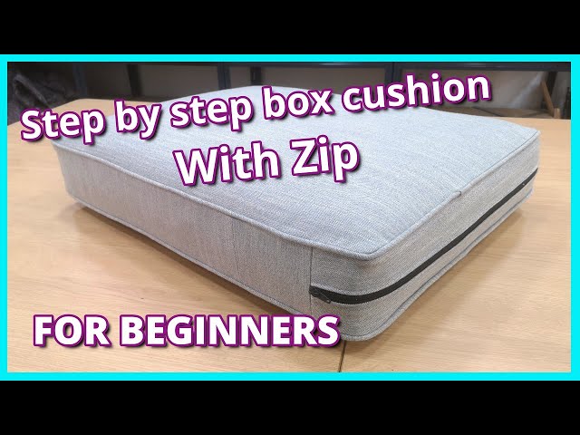 STEP BY STEP HOW TO MAKE  BOX CUSHION | UPHOLSTERY FOR BEGINNERS | Faceliftinteriors
