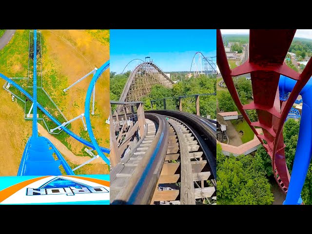 6 Awesome Roller Coasters at Kings Island, OH! Front Seat Roller Coaster POV