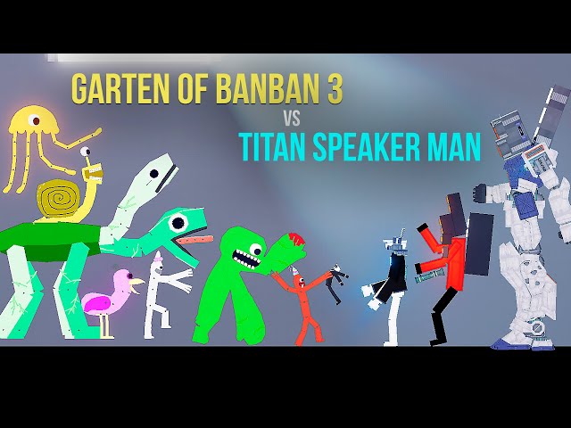 GARTEN OF BANBAN 3 VS TITAN SPEAKER MAN - Skibidi Bop Yes Yes Yes - People Playgroud