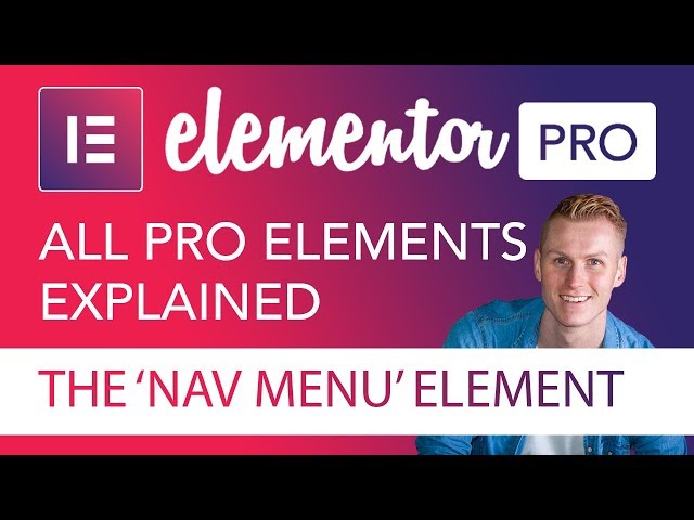 The Navigation Menu Tutorial | Elementor Pro
