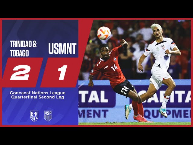 10-man USA lose at Trinidad and Tobago | Trinidad and Tobago 2-1 USMNT | Official Game Highlights