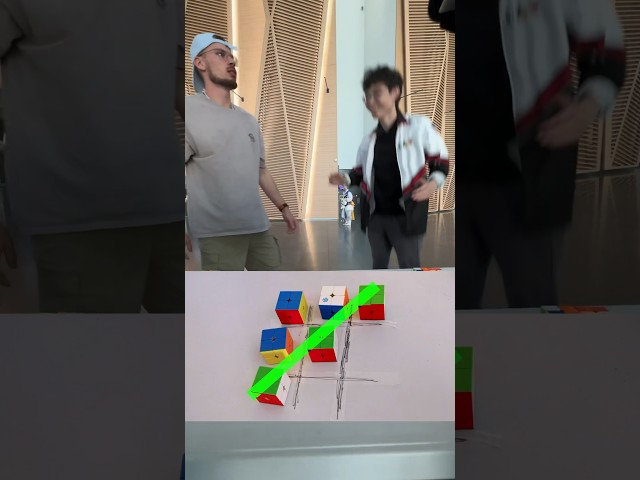 Tic-tac-toe with Rubik’s cube