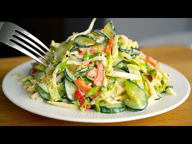 Cucumber salad burns belly fat! My mom lost 25 kg in a month.