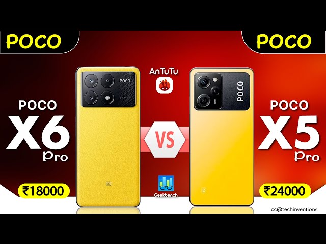 POCO x6 Pro vs Poco X5 Pro | #8300uvs778G #antutu #geekbench #x6ro #pocox6pro  #pocox5pro