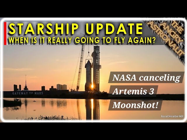 NASA canceling Moon landing for Artemis 3!  PLUS - Starship Update!!
