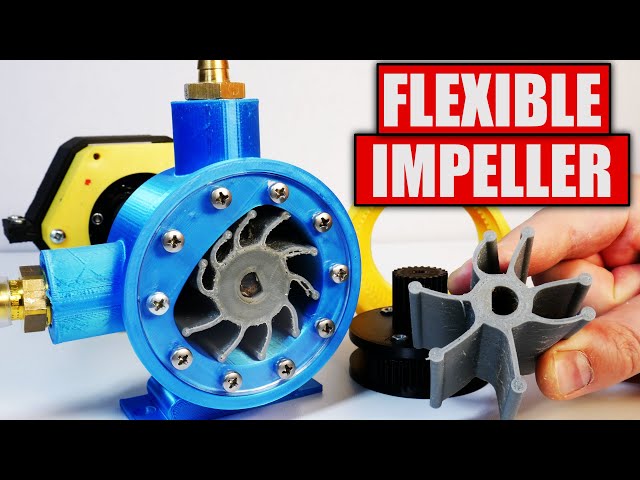 Weird Impeller That Works Surprisingly Well - 3D Printed Flexible Impeller Water Pump